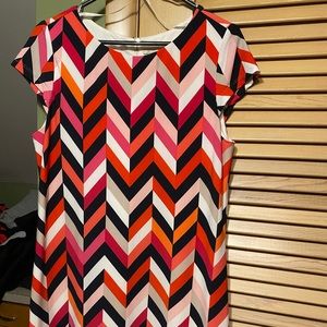 Cap sleeved dress - multi color